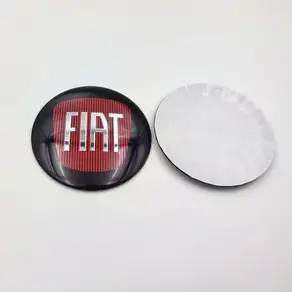 4개 50mm 56mm 피아트 로고 자동차 엠블럼 휠 센터 허브 자동차 림 개조 방진 배지 커버 스티커 스타일링 액세서리 피아트용