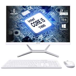 뷰라이프 27형 일체형PC 인텔i5-7 정품 윈도우11 Pro 포함 무선키보드마우스 증정, i5-7세대, WIN11 Pro, 240GB, 16GB, 화이트