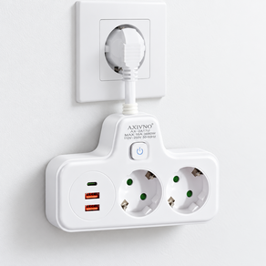 2구 멀티탭 USB 2포트+Type-C 1포트 T탭 다기능 확장형 멀티콘센트
