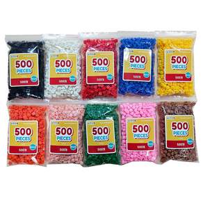 부드럽게 끼워지는 품질 좋은 8mm 디폼블럭 _지니디폼(500p) 10컬러 디폼세트 5000pcs