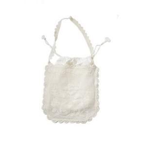ODDONEOUT FLOWER LACE KNIT TOTE BAG IVORY