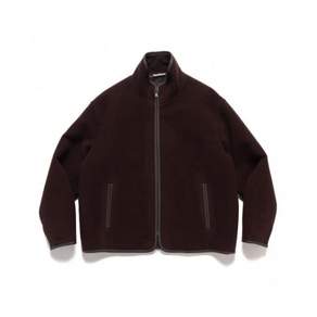 라프리마 더블 클로스 헤비 울 PILE 집 블루종 DA A24AB03PK Brown(DARK BROWN)