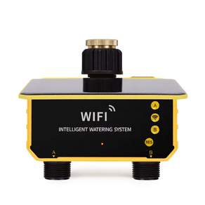 태양광 관개 급수 시스템 WiFi 스마트 자동 타이머 스프링클러 수도꼭지 호스 프로그래머 (정원용) 124구