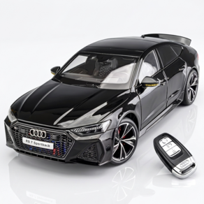 YONO 아우디 RS7 합금 1:18 모형 리모컨 키 라이트 경적 선물