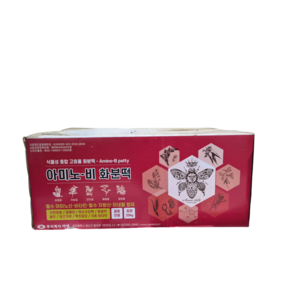 아미노비 화분떡 1kg 1박스 (20개입) 식물성 종합 단백질 사료 벌밥 벌먹이