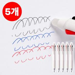 유닛템 깔끔하게 지워지는 3색 볼펜 0.5mm