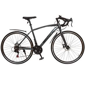 몬테리아 로드자전거 21단 700C 90%조립 로드바이크 C395-20, 1개, 170cm, 다크 그레이 B타입, 70cm(27인치)