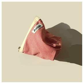 아에이오우 Aeiou Basic Pouch (M size) Red Candy Check 189002
