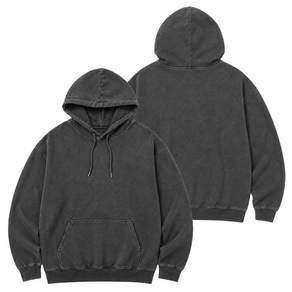 스탠브 남녀공용 캐주얼 후디 남성 여성 데일리 피그먼트 오버핏 후드티