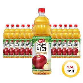 과일촌 아침에사과 1.5L X12 PET, 12개