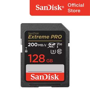 샌디스크 익스트림 프로 SD 메모리카드 SDSDXXY, 128GB, 1개