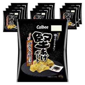 CALBEE 가루비 카타아게 포테이토칩 후추맛 과자 스낵 65g×12봉지 1세트 감자칩