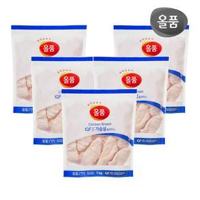 올품 IQF 닭가슴살 슬라이스