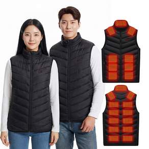 Blossomoney 겨울 방한조끼 초경량 발열조끼 온도조절 조끼