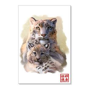 성공을 부르는 액운막이 호랑이 그림 캔버스 액자
