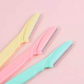 [행복사이소] 튼튼한 긴 눈썹칼 눈썹 도구 수정칼 눈썹 바리깡