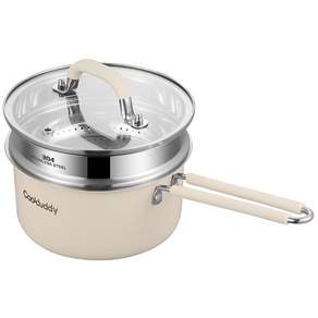 CookBuddy 304 스텐 찜기 이유식 냄비 인덕션 미니찜기 냄비