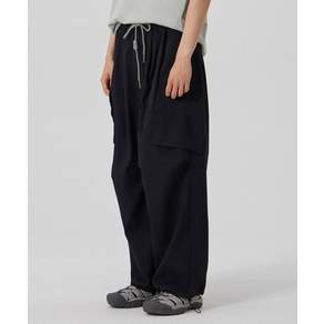 [국내정품] 메이킷투 TWO TUCK WIDE PARACHUTE CARGO PANTS_BLACK 137748