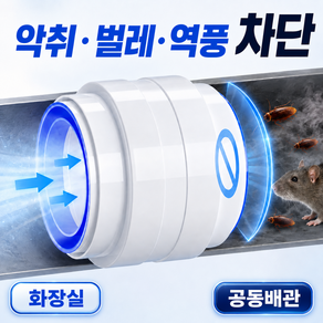 [아쿠아팝] 환풍기 트랩 역류방지 담배냄새 안나커버 + 알루미늄 테이프 4m