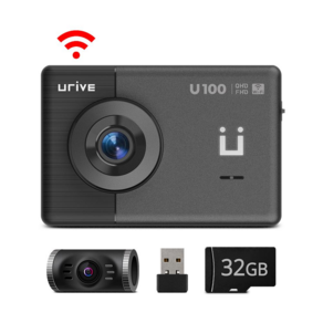 유라이브 U100 QHD 2채널 블랙박스 AI 사고분석 와이파이 스마트폰 연동 WiFi 동글포함