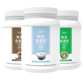 단백질쉐이크 파우치 보충제 버프프로틴 세트 (커피 요거트 녹차) 3달 플랜