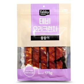 강아지 바삭한 오리 크런치 뚱뚱이 175g 1P 스틱 간식