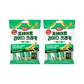 데일리포켓 포테이토 라이스크래커 김맛 150g × 2개