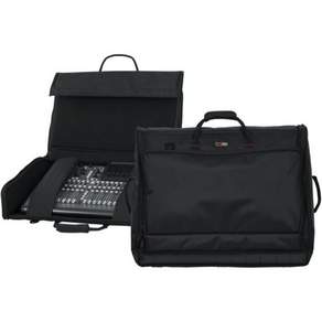 탈부착 스트랩이 있는 패딩 처리된 나일론 믹서기어 캐리 백악어 가죽 케이스 12 x 5.5 GMIXERBAG1212