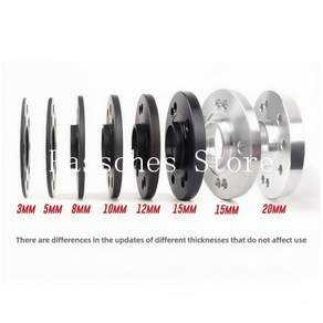 허브스페이스 휠 2개 스페이서 어댑터 PCD 5x112 CB 57.1mm 아우디 폭스바겐 포드 스코다용 두께 12/15/20mm
