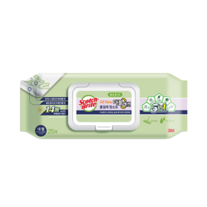 스카치브라이트 올인원 베이직 더블액션 물걸레 청소포 플러스 25매