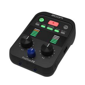 ZOOM P2 AI 4 USB Type-C P 줌 포드 캐스트 레코더 노이즈 리덕션 탑재 채널 입력