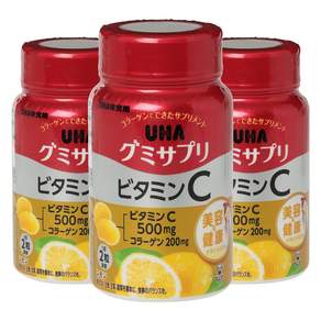 일본 UHA 고함량비타민C 비타민씨500mg 구미 젤리 어린이비타민C 고용량 온가족 30일분 3개