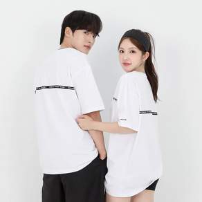 남녀공용 로카 반팔 오버핏 레터링 반팔티
