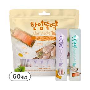 펫토리아 짜먹는 한입뚝딱 고양이 유산균 습식 스틱 간식 대용량 콤보 60P