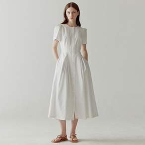 Santorini Dress(White) 결혼식 정장 하객룩 오피스 상견례 블라우스 결혼식2부드레스 드레스 웨딩드레스 화보 웨딩화보 프롬파티