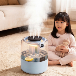 Uu-rii 3.5L 대용량 USB 4구분무 무드등 초음파 가습기
