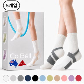 Cobell 코벨 데일리 압박 양말 여성용 남성용 도톰한 쿠션 중목 운동 발편한 양말