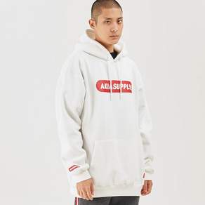 아키아 레드바 후드 1819 AKIA REDBAR HOODIE WHITE