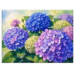 호우맘 액자 캔버스형 보석십자수 DIY 키트 40 x 50 cm