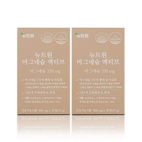 뉴트원 마그네슘 액티브 350mg 약사개발 간편섭취 성인 임산부 청소년 영양제 2bx /900mg x 30정