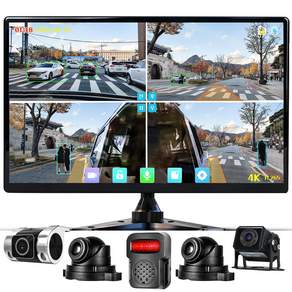 WINANON 4채널 터치 화물차 블랙박스 FHD고화질 AI 생체인식 시스템 10.1인치 800만화소 1080P 128G 트럭 차량 풀세트