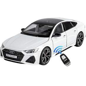 YONO 아우디 RS7 합금 1:18 모형 리모컨 키 라이트 경적 선물