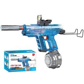UZI 충전식 전동 물총 자동급수 리얼 반동 연사 워터건 800ml