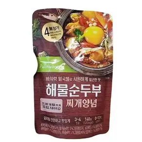 풀무원찬마루 해물순두부찌개양념140G x 5개 a24372