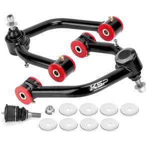 Tacoma 2004-2023용 KSP 2-4인치 상부 컨트롤 암 조절식 전방 Toyota Hilux Fortuner 2004-2023 호환 오른쪽 및 왼쪽 전면 강철 튜블러