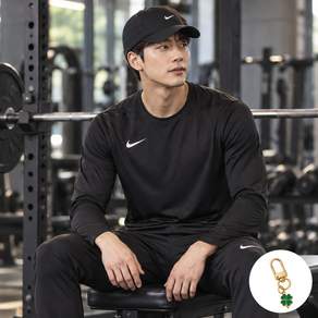 나이키 코리아 긴팔 티셔츠 드라이핏 헬스 런닝 축구 스포츠 시원한 저지 + 키링 세트