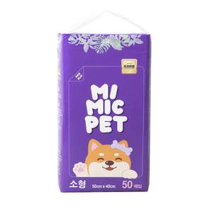 미믹펫 프리미엄 논슬립 강아지 배변패드 무향 40g - 소형