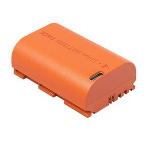 스몰리그 USB-C 충전식 KC인증 캐논 LP-E6P 카메라 배터리 오렌지