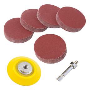 원형사포 2인치 50mm 5종세트 50장+샌딩패드+육각아답터세트 80방 180방 320방 1000방 2000방
