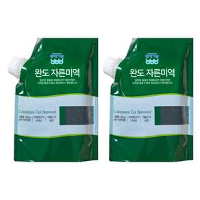 [청해거상] 유기인증 완도 자른미역 400g X 2봉 산지직송 건미역